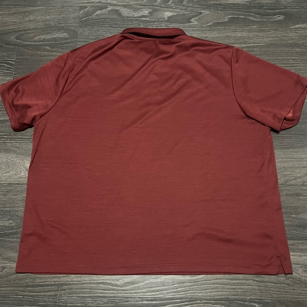 Ocean Coast men’s dark red polo short sleeve shirt size 3XL - Picture 3 of 5